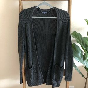 AE charcoal gray cardigan